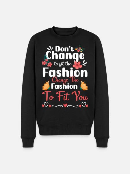 Mode Individuell Modequeen Trendsetter - Männer Premium Bio Pullover - Schwarz
