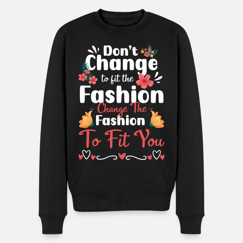 Mode Individuell Modequeen Trendsetter - Männer Premium Bio Pullover - Schwarz