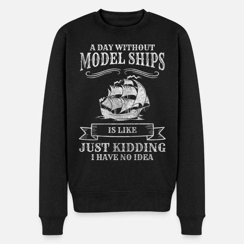 Bateau Bateau Skipper - Pull Premium bio Homme - noir