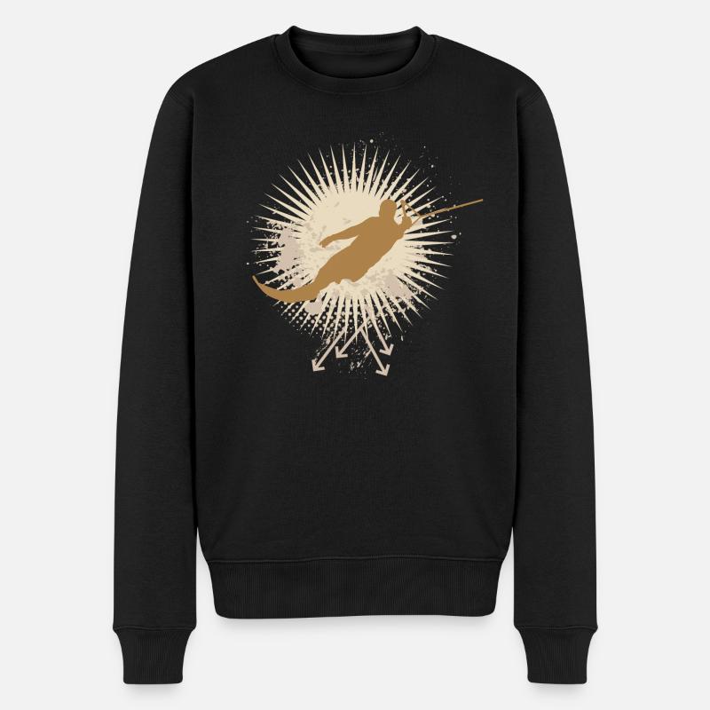 Vector background de - Männer Premium Bio Pullover - Schwarz