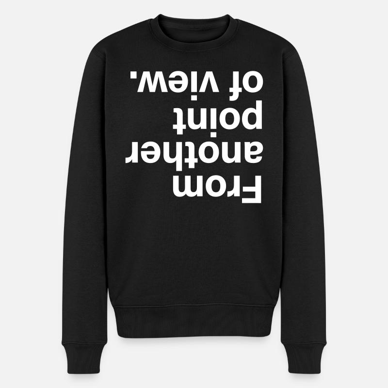From another point of view - Männer Premium Bio Pullover - Schwarz