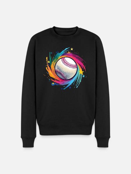 Baseball - Men's Premium Organic Jumper - black