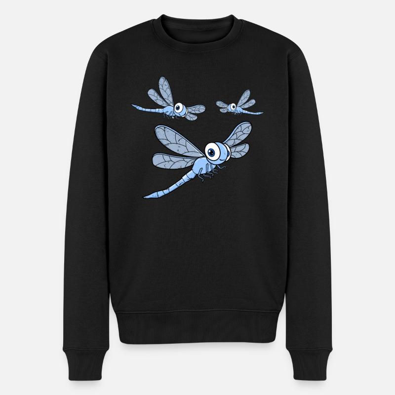 Les pastèques LIbelle Odonata - Pull Premium bio Homme - noir