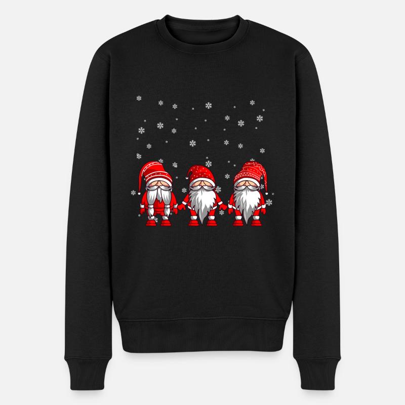 Gnomes de Noël - Pull Premium bio Homme - noir