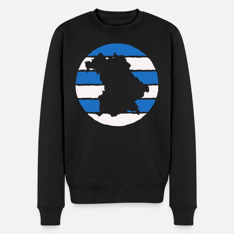 Bavière Drapeau de la Bavière - Pull Premium bio Homme - noir