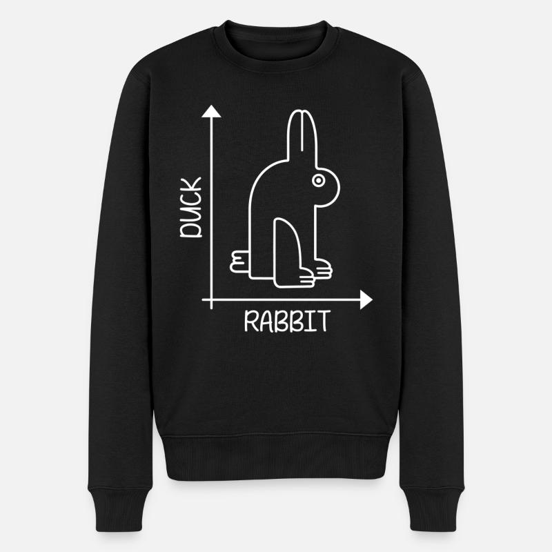 Canard ou lapin - Pull Premium bio Homme - noir