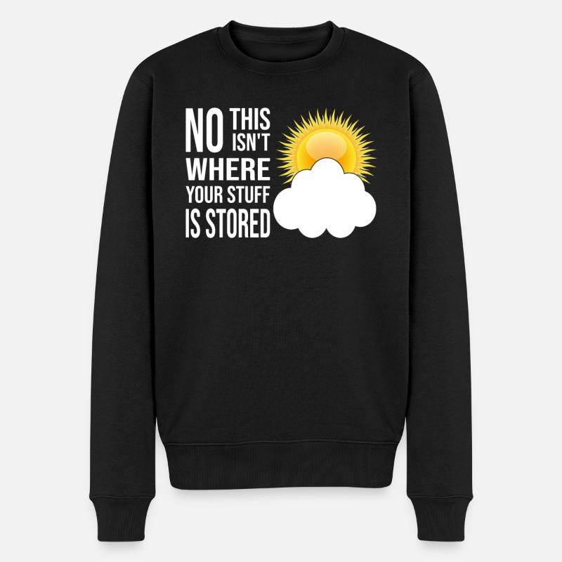 Cloud Computing Informatik Computer Programmierer - Männer Premium Bio Pullover - Schwarz