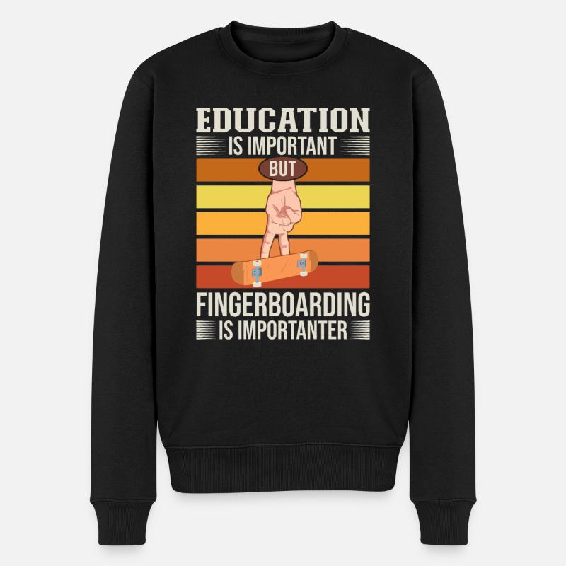 Fingerboard Fingerboarding - Pull Premium bio Homme - noir