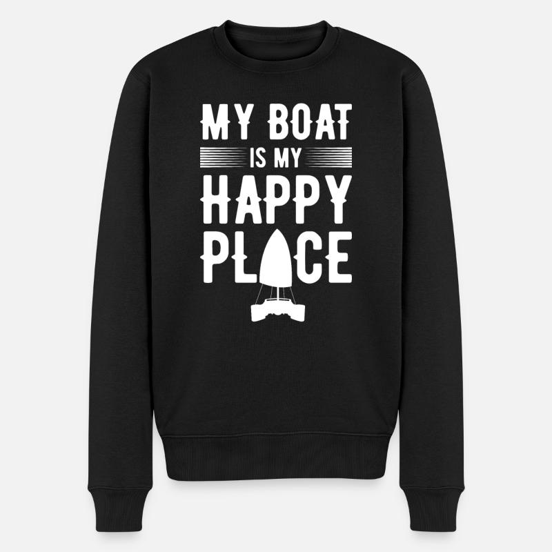 Catamaran Capitaine Voilier - Pull Premium bio Homme - noir