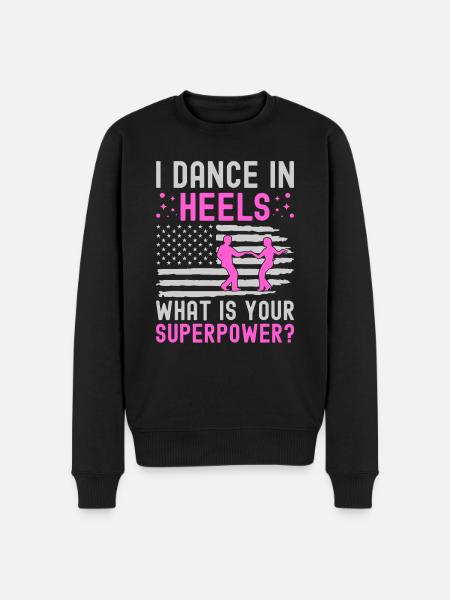 Dance Training Ballroom Couple Dance - Men's Premium Organic Jumper - black