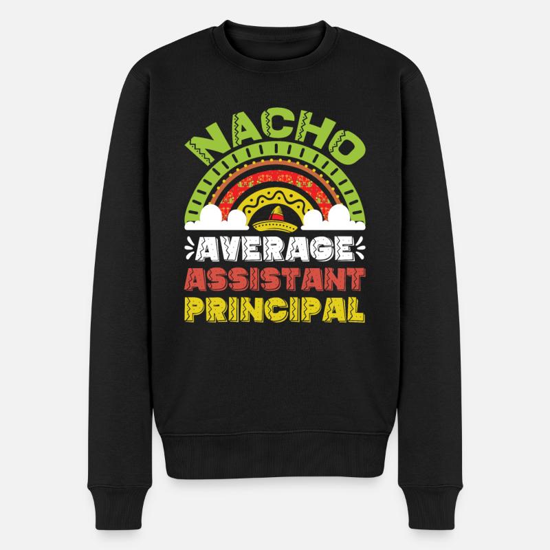 Nacho Average Vice Principal - Men's Premium Organic Jumper - black