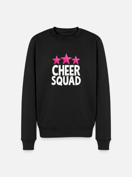 Cheer Squad Cheerleading Team Thrilled - Men's Premium Organic Jumper - black