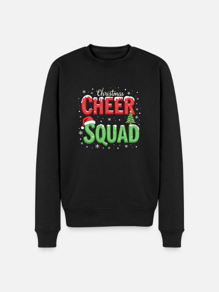 Christmas Cheer Squad festively shown - Men's Premium Organic Jumper - black