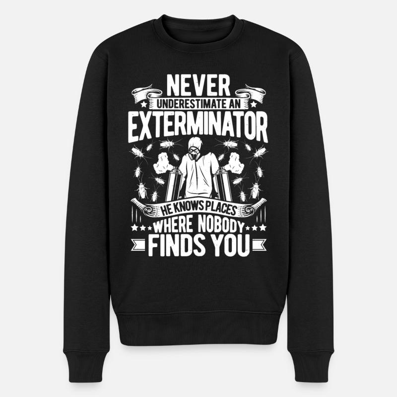 Insecticide exterminateur Exterminateur - Pull Premium bio Homme - noir