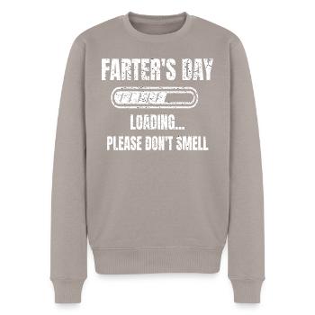 Vatertag Papa Humor Farter's Day Loading - Männer Premium Bio Pullover - Taupe - Vorne - Nico (187cm)