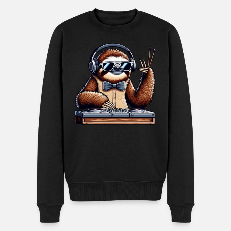 Dj Drôles D’animaux - Pull Premium bio Homme - noir
