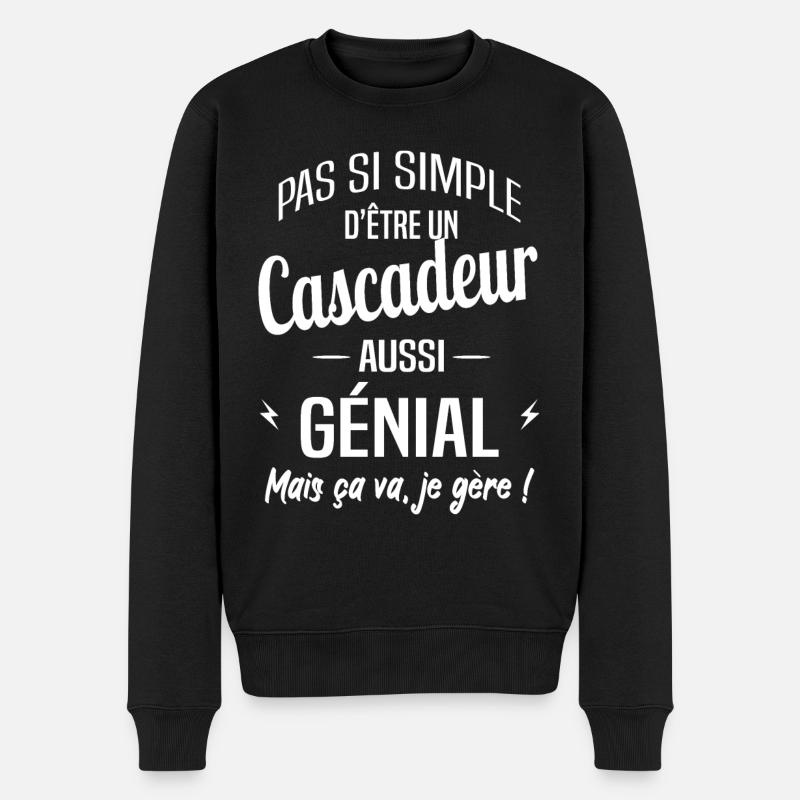 Cascadeur - Pull Premium bio Homme - noir