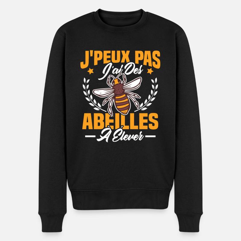 Je Peux Pas J'ai Des Abeilles À Élever - Pull Premium bio Homme - noir
