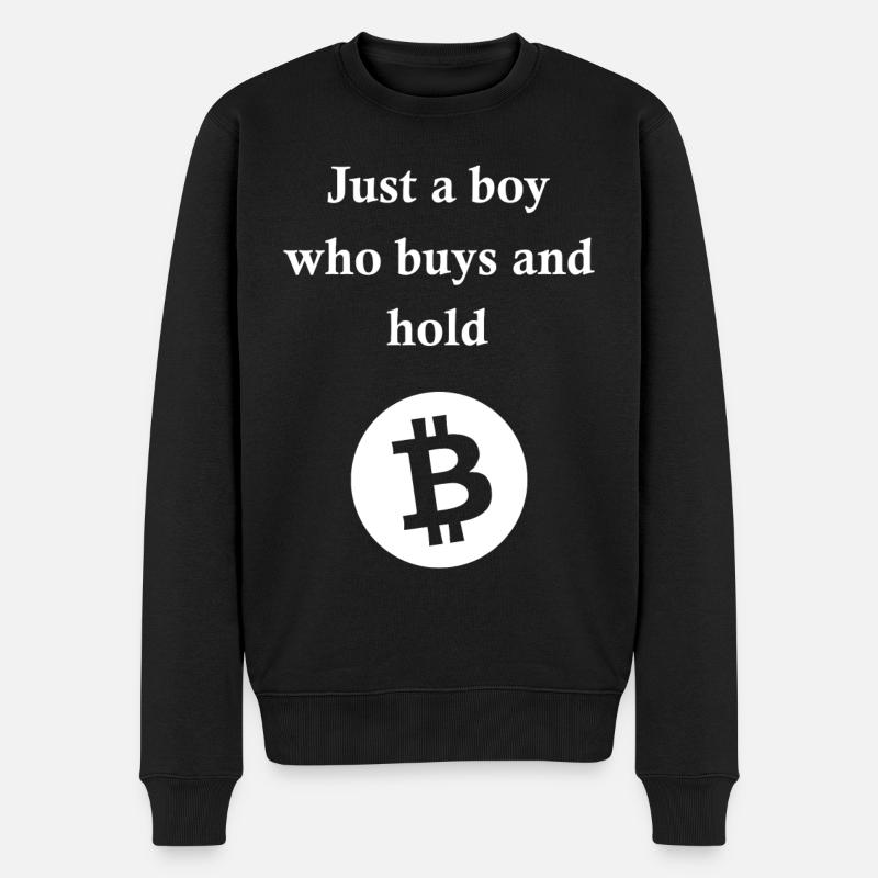 drôle de dire Bitcoin - Pull Premium bio Homme - noir