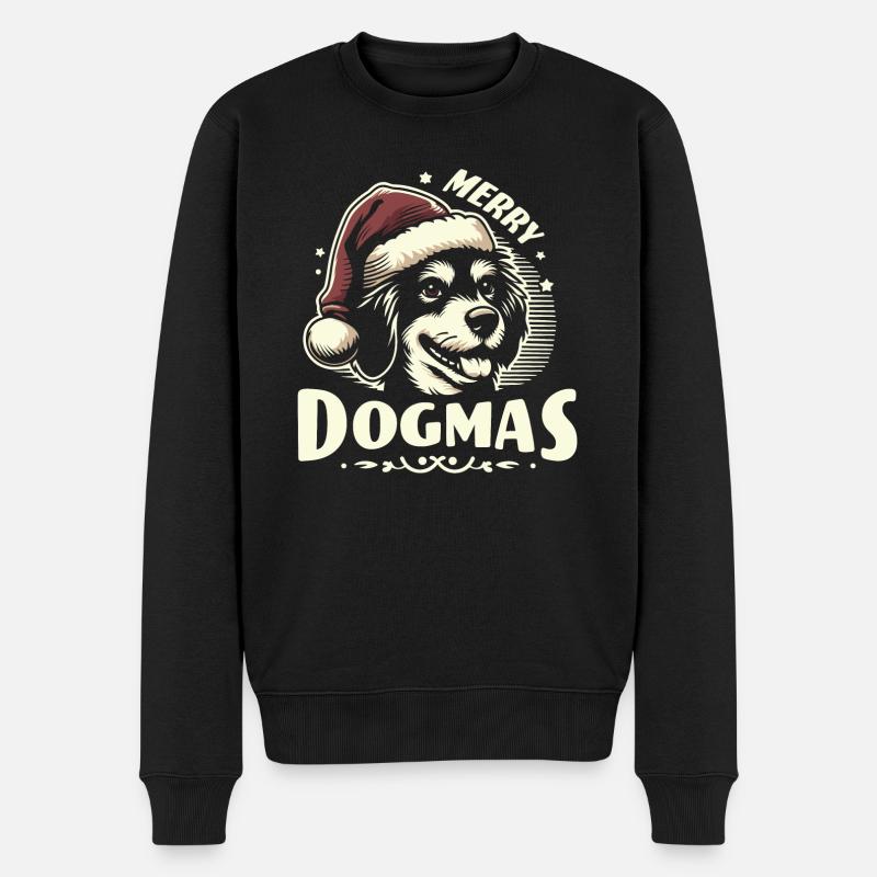 Merry Dogmas - Men's Premium Organic Jumper - black
