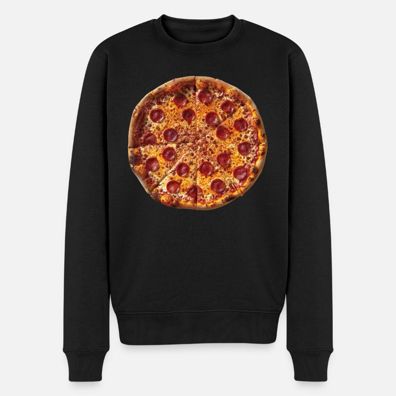 Pizza - Pull Premium bio Homme - noir