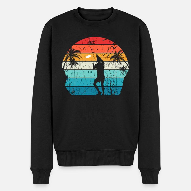 Frisbee - Männer Premium Bio Pullover - Schwarz