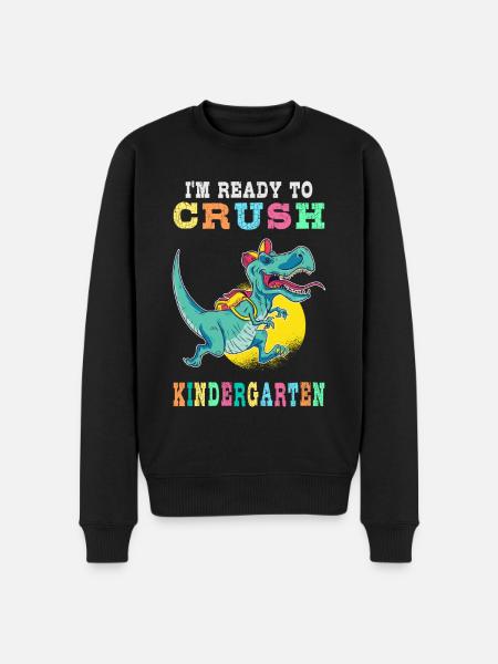 Ready to crush kindergarten - Men's Premium Organic Jumper - black