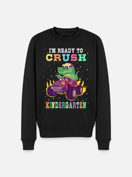 Ready to crush kindergarten - Men's Premium Organic Jumper - black