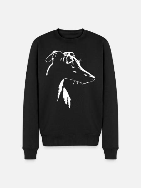 Whippet Silhouette Greyhounds Dog Dogs Wilsigns - Men's Premium Organic Jumper - black