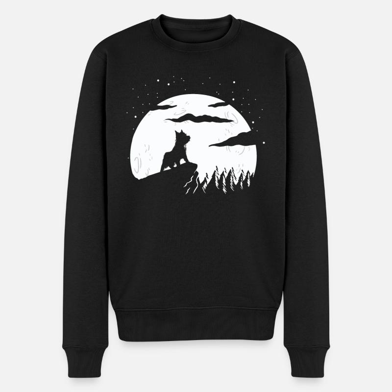 Cairn Terrier - Männer Premium Bio Pullover - Schwarz