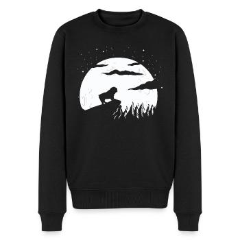 Bulldogge Hunderasse - Männer Premium Bio Pullover - Schwarz - Vorne - Nico (187cm)