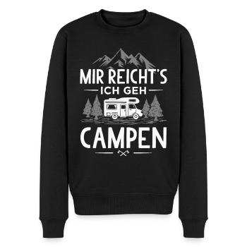 Wohnmobil Camping Mir Reichts Ich Geh Campen - Männer Premium Bio Pullover - Schwarz - Vorne - Nico (187cm)