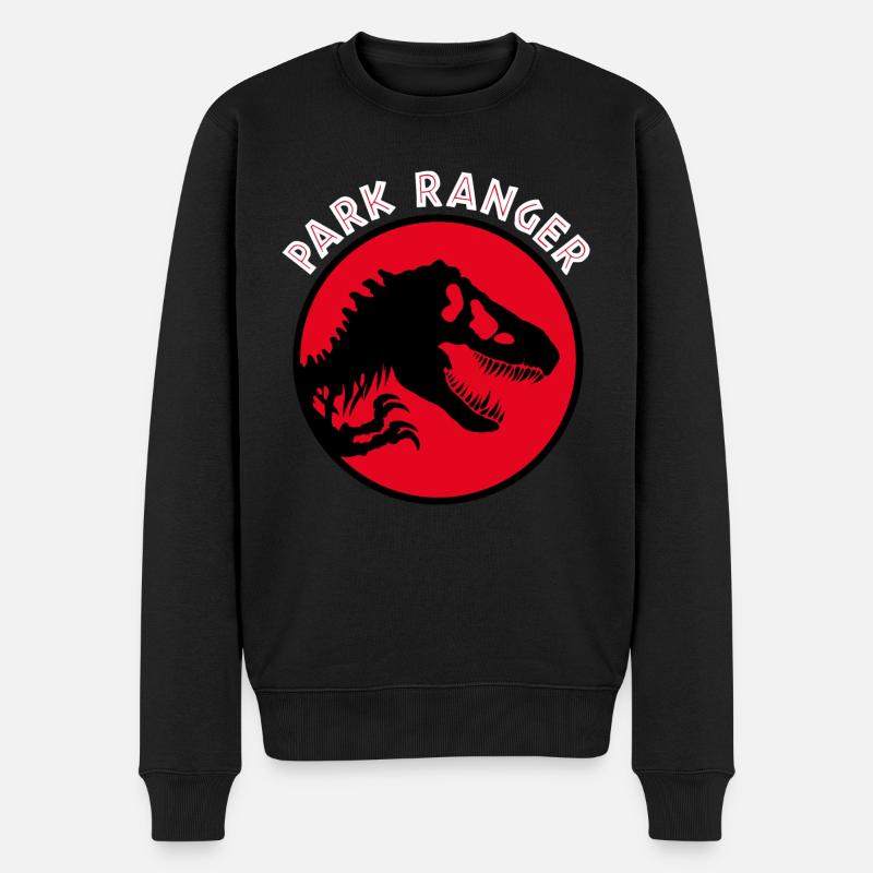 Jurassic Park Park Ranger - Männer Premium Bio Pullover - Schwarz