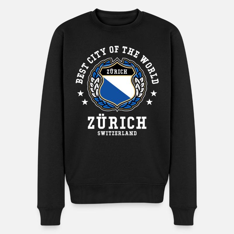 Zurich - Pull Premium bio Homme - noir