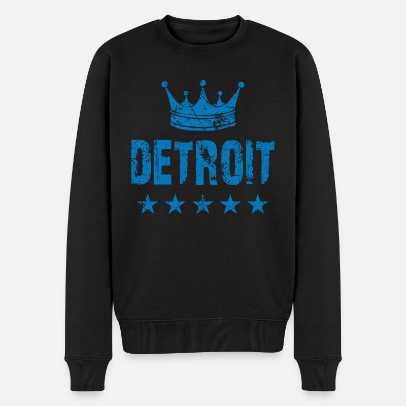 Detroit - Pull Premium bio Homme - noir