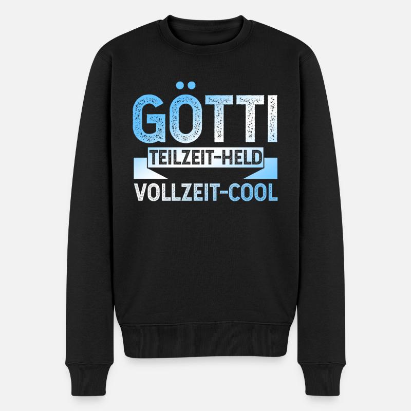 Götti Held - Männer Premium Bio Pullover - Schwarz