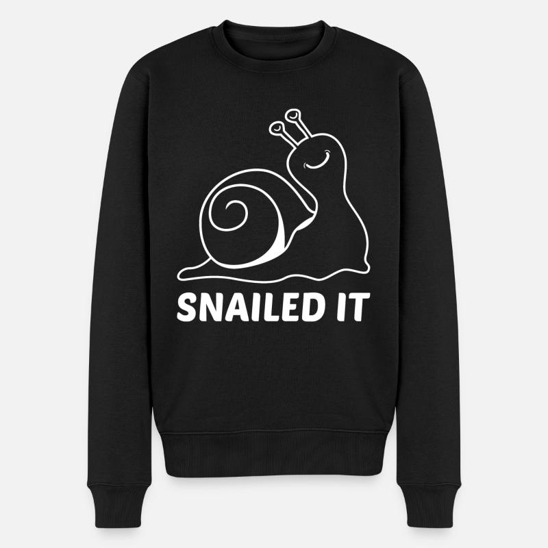 Escargot il - Pull Premium bio Homme - noir
