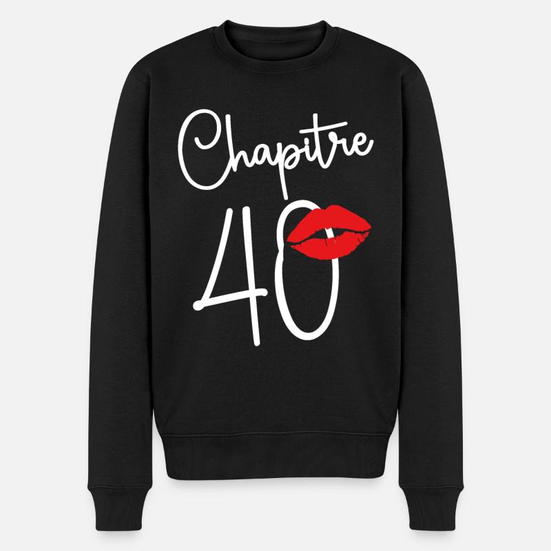 Chapitre 40 Ans Joyeux Cadeau Anniversaire 40 Ans - Pull Premium bio Homme - noir