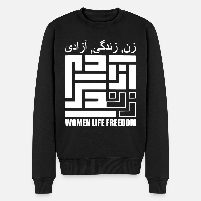 Women life freedom - Pull Premium bio Homme - noir