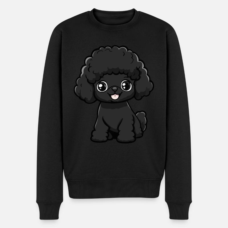 Caniche Chien Mignon - Pull Premium bio Homme - noir