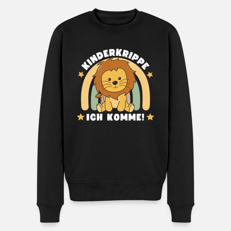 Crèche j’arrive! Lion - Pull Premium bio Homme - noir