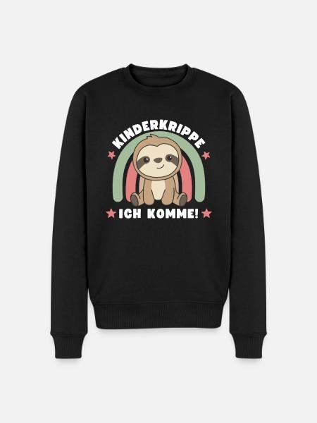 Kinderkrippe Ich Komme! - Männer Premium Bio Pullover - Schwarz
