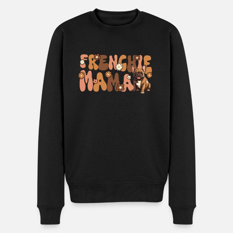 Bouledogue Français Groovy Frenchie Maman - Pull Premium bio Homme - noir
