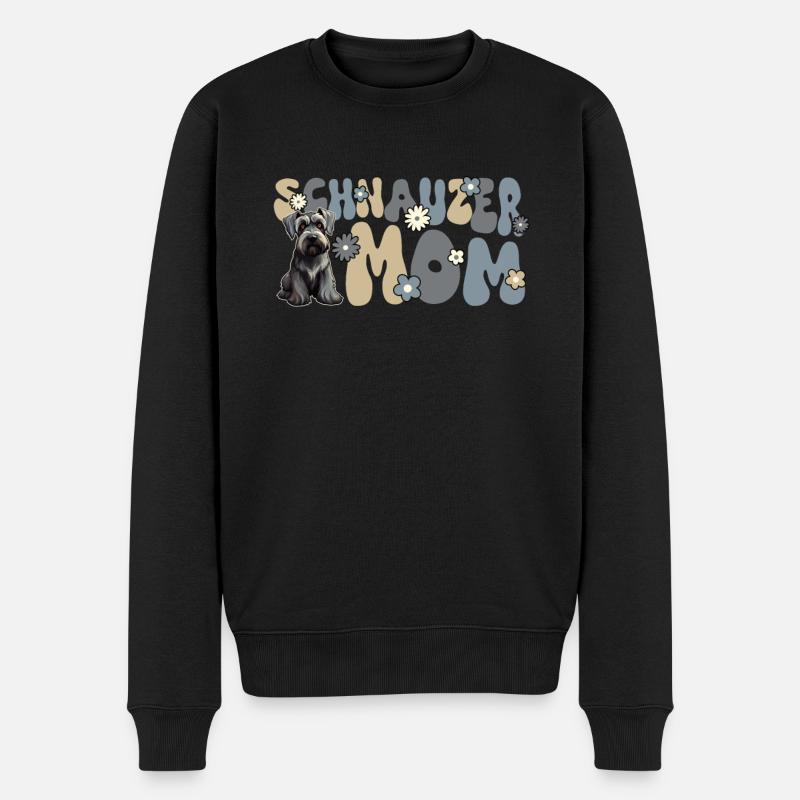 Schnauzer géant Groovy Schnauzer maman - Pull Premium bio Homme - noir