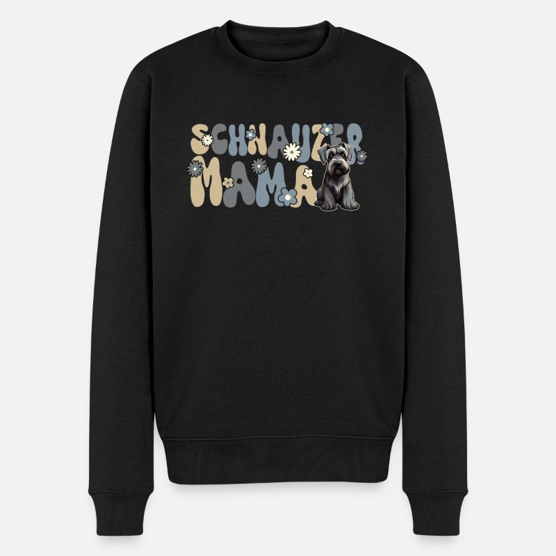 Schnauzer géant Groovy Schnauzer maman - Pull Premium bio Homme - noir