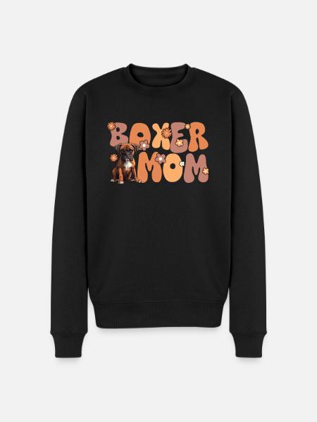 Chien boxer Groovy boxer maman - Pull Premium bio Homme - noir