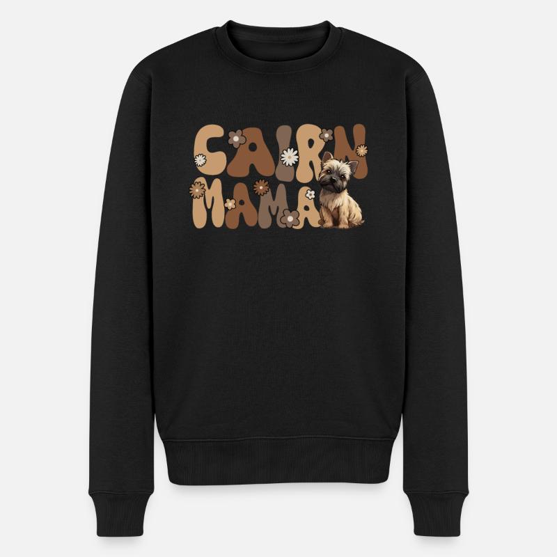 Cairn Terrier Groovy Cairn Mama - Pull Premium bio Homme - noir