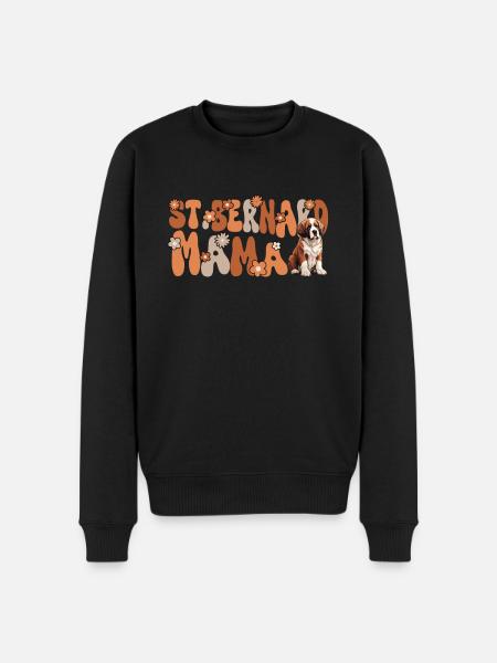 Bernhardiner Groovy St. Bernard Mama - Pull Premium bio Homme - noir