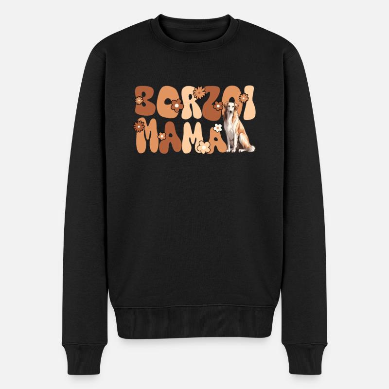 Barsoi Groovy Barzoi Maman - Pull Premium bio Homme - noir