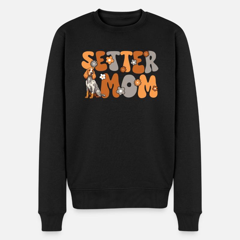 Setter anglais Groovy Setter maman - Pull Premium bio Homme - noir